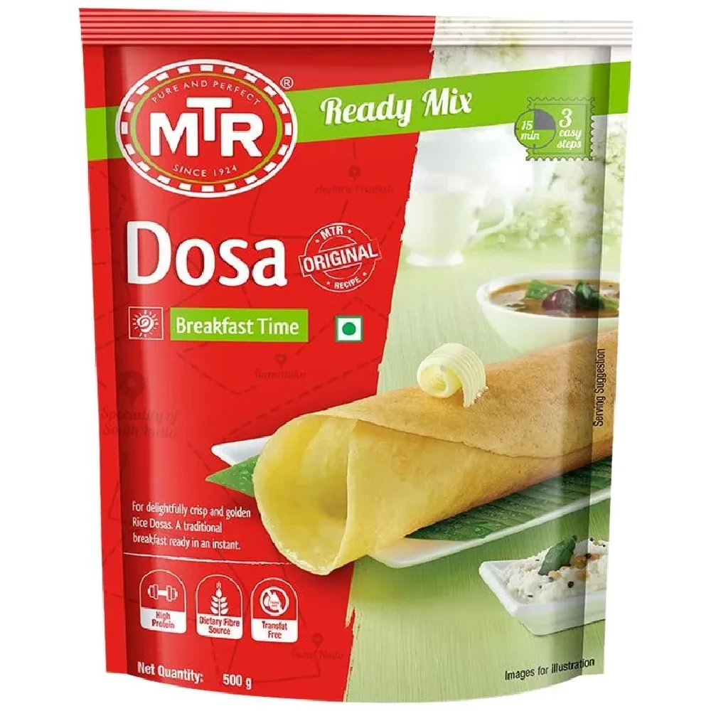 MTR Original Dosa Ready Mix, 500 g Pouch-1.webp